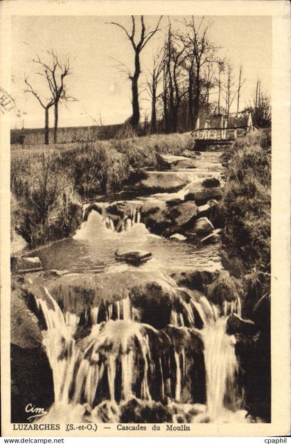CPA Luzarches Cascades Du Moulin