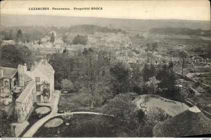 CPA Luzarches Panorama Propriete Broca