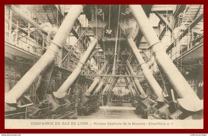 Compagnie du Gaz de LYON - Station Centrale de la Mouche - Chaufferie N° 1 - 1925