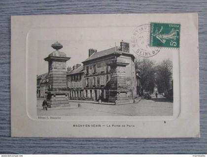 cpa Magny en vexin(95)la porte de Paris