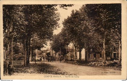 CPA Militaria Mailly le Camp Sortie du camp