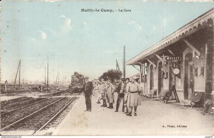 Mailly le Camp - La Gare - CPA