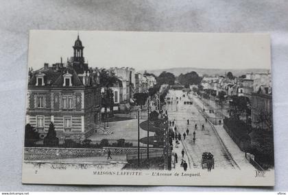 M193, Cpa 1919, Maisons Laffitte, avenue de Longueil, Yvelines 78