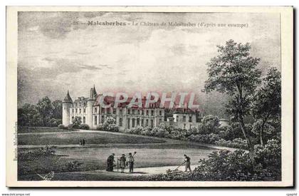 CPA Malesherbes Le chateau (d'apres une estampe)