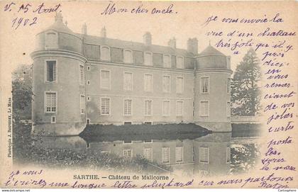 CPA 72 Sarthe Malicorne sur Sarthe Château de Malicorne