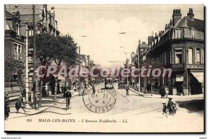 CPA Malo Les Bains L'Avenue Faidherbe