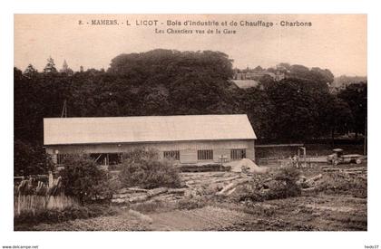 Mamers - Licot - Bois d'industrie - Les Chantiers vus de la Gare