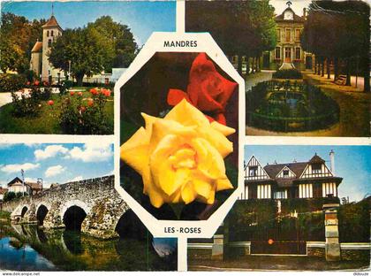 Carte Postale - 94 - Mandres-les-roses - Divers aspects de la ville - Multivues - Fleurs - CPM - Voir Scans Recto-Verso