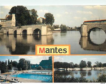 Carte Postale - 78 - Mantes la Jolie - Multivues - CPM - Flamme Postale de Mantes la Jolie - Voir Scans Recto-Verso - Po