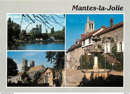 Carte Postale - 78 - Mantes la Jolie - Multivues - CPM - Flamme Postale de Mantes la Jolie - Voir Scans Recto-Verso - Po