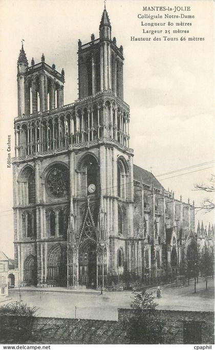 CPA Mantes la Jolie Collegiale Notre Dame