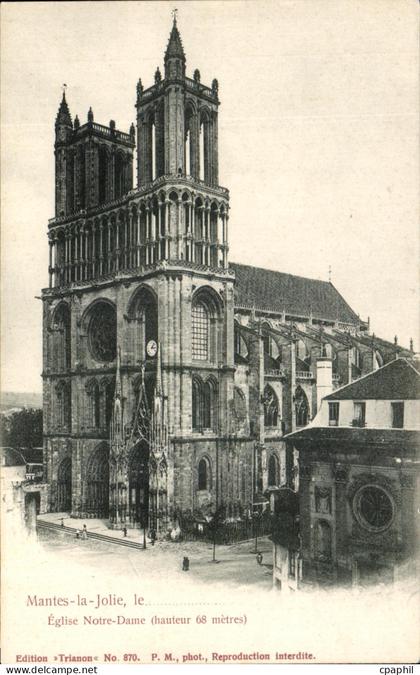 CPA Mantes La jolie L'Eglise Notre Dame