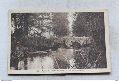 Cpa 1943, Marcilly sur Eure, vue sur le Couénon, Eure 27