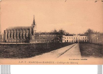 59 - MARCQ EN BAROEUL - S07485 - Collège de Marcq -