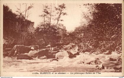 CPA Mareuil et ses alentours les pittoresques rochers de l Yon