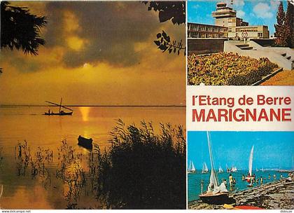 Carte Postale - 13 - Marignane - L'Etang de Berre - Multivues - Flamme Postale de Marignane - CPM - Voir Scans Recto-Ver