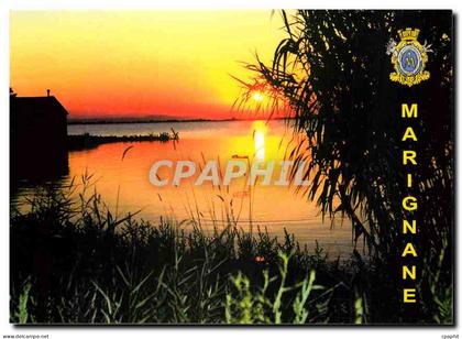 CPM Marignane (Bouche du Rhone) Coucher de soleil sur l'Etang de Bolmon