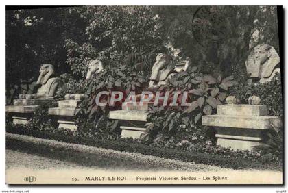 CPA Marly Le Roi Propriete Victorien Sardou Les Sphinx Egypte