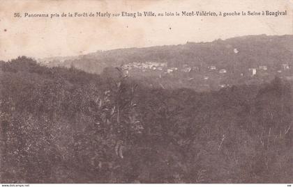 MARLY LE ROI -78- Panorama pris de la foret de Marly sur Etang la Ville , au loin le Mont valérien à Gauche la -28-11-25