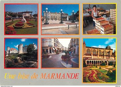 Carte Postale - 47 - Marmande - Multivues - Fruits - Fleurs - Flamme Postale de Marmande - CPM - Voir Scans Recto-Verso
