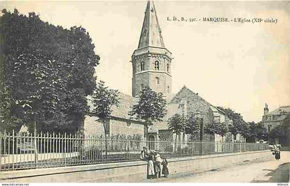 62 - Marquise - L'Eglise - Animée - CPA - Voir Scans Recto-Verso