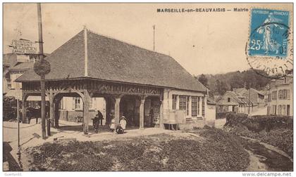 ( CPA 60 )  MARSEILLE-EN-BEAUVAISIS  /  Mairie  -