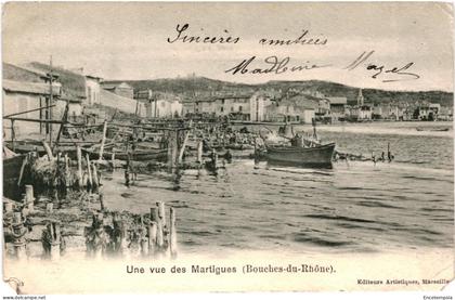 CPA Carte Postale France Martigues  Une vue de  Martigues 1906  VM102833