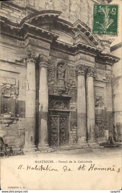 CPA Martigues Portail de la Cathedrale