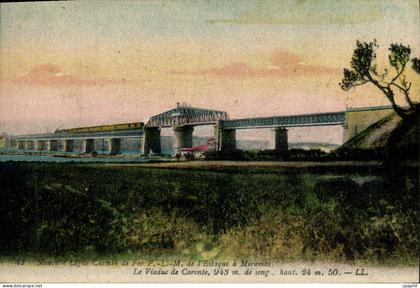 CPA Nouvelle Ligne Chemin de Fer de l'Estaque a Miramas Le Viaduc de Caronte