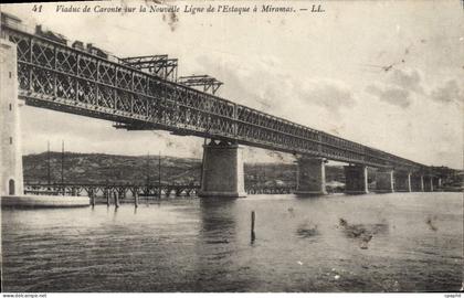 CPA Viaduc de Caronte sur la Nouvelle Ligne de l'Estaque a Miramas