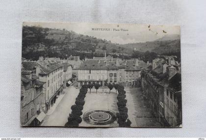 AA599, Cpa 1914, Marvejols, place Thiers, Lozère 48