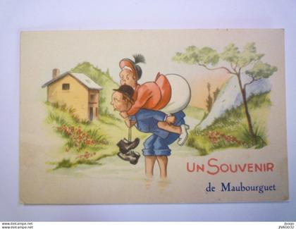 2024 - 1313  MAUBOURGUET  (Hautes-Pyrénées)  :  Un SOUVENIR de MAUBOURGUET   1954   XXXXX