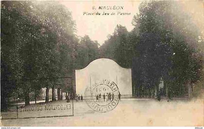 Carte Postale Ancienne - 64 - Mauléon Licharre - Place du Jeu de Paume - Animée - CPA - Voir Scans Recto-Verso - Poscard
