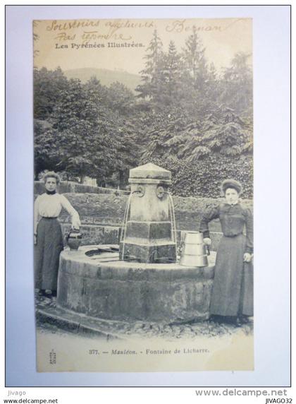 MAULEON  :  FONTAINE  de  LICHARRE   1905