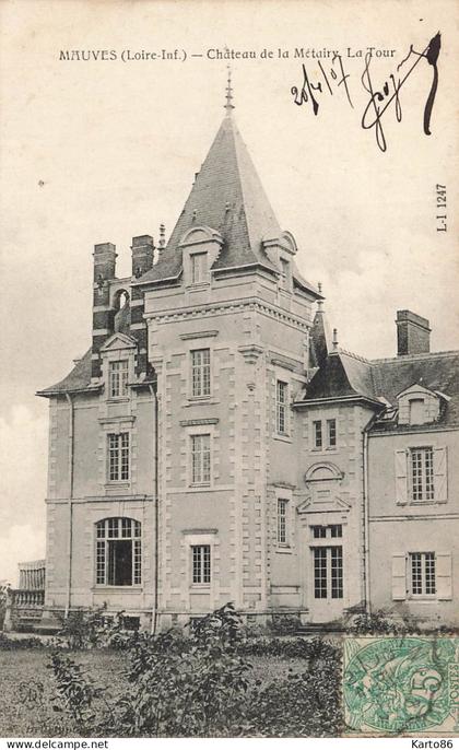 mauves sur loire * château de la métairy * la tour