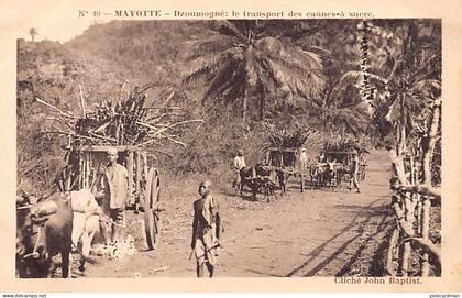 MAYOTTE - Dzoumogné - Le transport des cannes à sucre - Cliché John Baptist - Ed. Issoufali 40