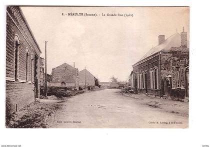 80 meaulte la grande rue 1922 edit Lefevre Brochet