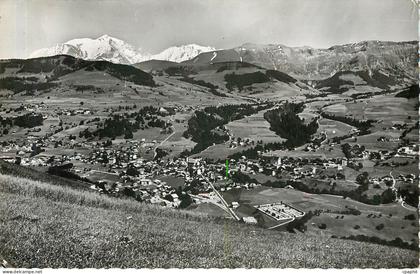 CPM Megeve Haute Savoie vue generale et le mont blanc