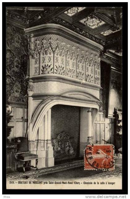 18 Meillant chateau salle a manger cheminee D18D K18197K C18142C RH080267