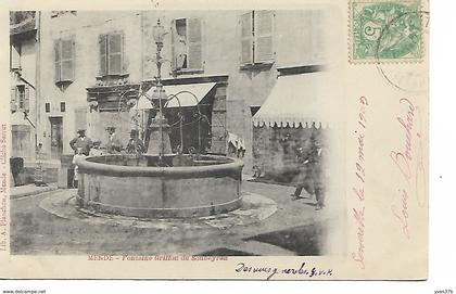 MENDE Fontaine Griffon du Soubeyran