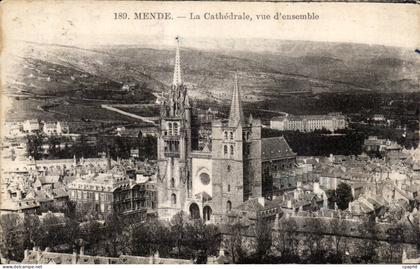 Mende - La Cathedrale - CPA