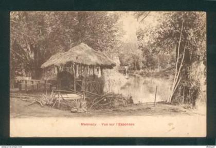 Carte Postale Ancienne - 91 - Mennecy - Vue sur l'Essonnes - Ecrite