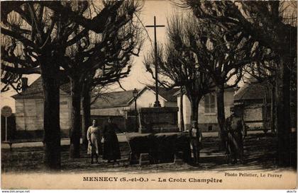 CPA MENNECY - La Croix Champetre (385146)