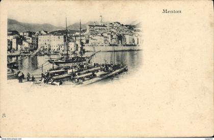 CPA Menton Bateaux
