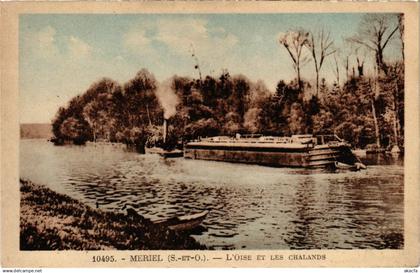 CPA MERIEL - L'Oise et les Chalands (107358)