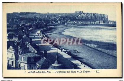 CPA Mers les Bains Perspective Sur Mers et Le Treport