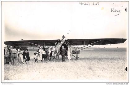 Mesnil-Val  76    Un avion  (carte photo)