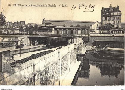 Carte postale ancienne de PARIS - METRO