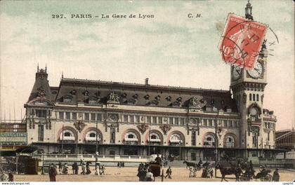 CPA Paris La Gare De Lyon