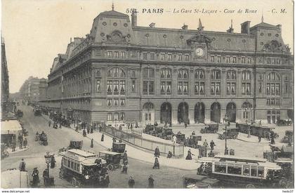 Paris - La Gare St-Lazare - Cour de Rome